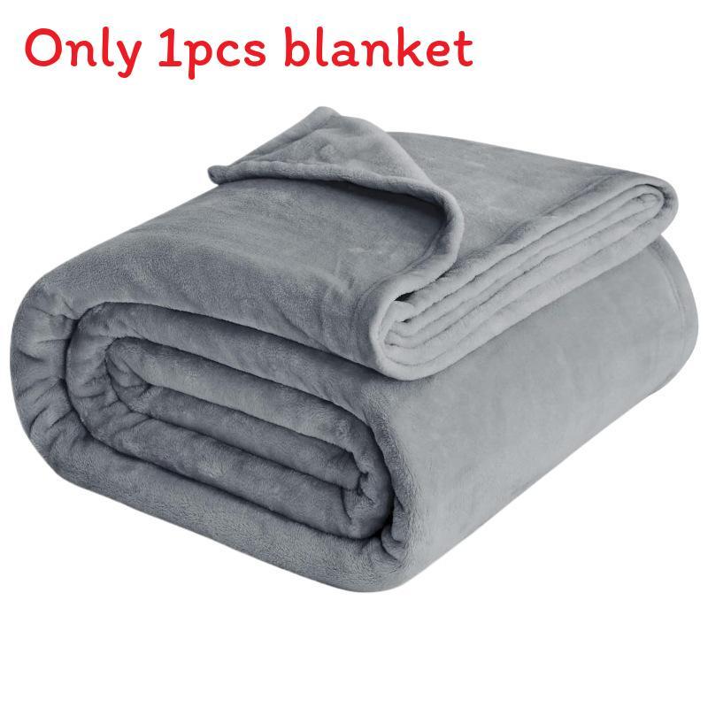 Плюшевое одеяло легкого дизайна для декора гостиной