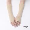 White Black Knitted Gloves Fingerless Ankle Wrist Sleeves Harajuku Long Wrist Gloves  Girl Boys