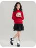 Girls' New Year's Knitted Sweater