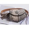 Korean Version of Mini Pockets Ladies PU Leather Waist Belt Bag Women Mini Disco Waist Pack