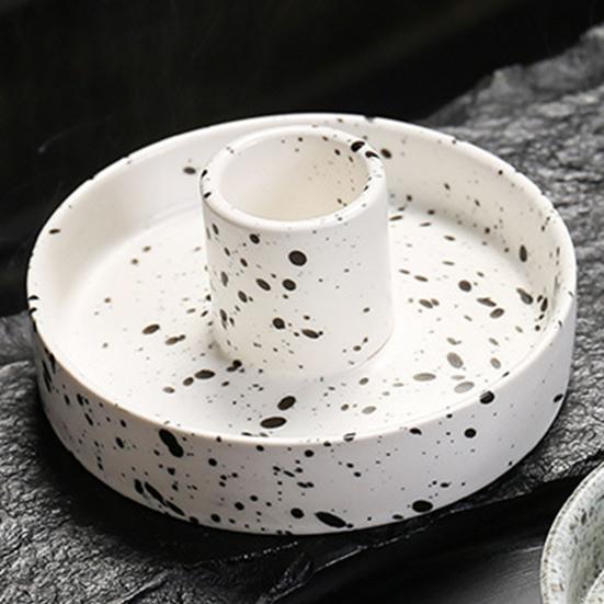 Горелка, держатель для ароматических палочек, керамическая чаша ручной работы с улавливателем золы, прочный уникальный дизайн, прочный поднос для благовоний