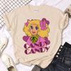 Футболка Candy Candy Женская Y2K Футболки FeУнисекс Аниме Уличная одежда 2000-е Повседневная Женская одежда Оверсайз Футболки с коротким рукавом С принтом