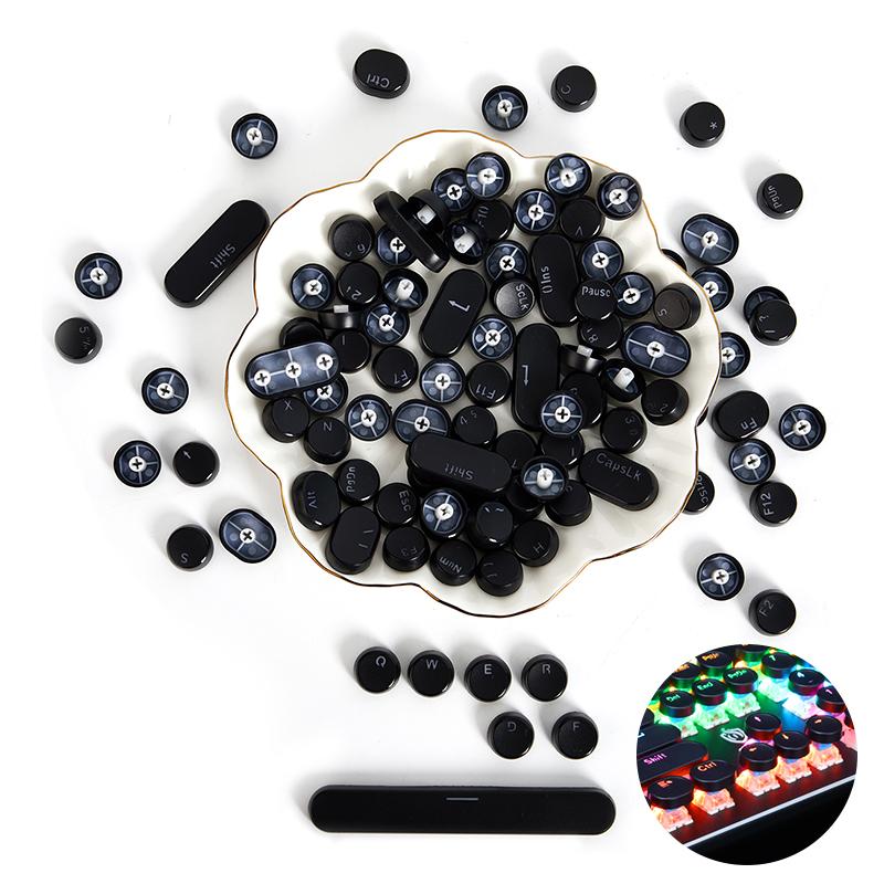 104 клавиши Ретро круглые колпачки для ключей Double S Diy Keycap с подсветкой Механическая клавиатура