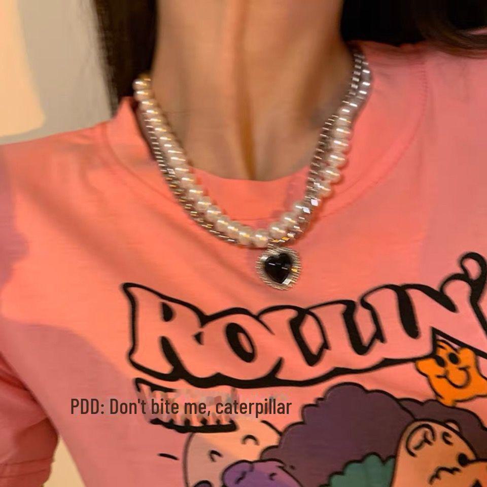 Men's Hip-Hop M Pendant Necklace: Trendy Cuban Chain In Titanium Steel, Stylish and Minimalist Design.