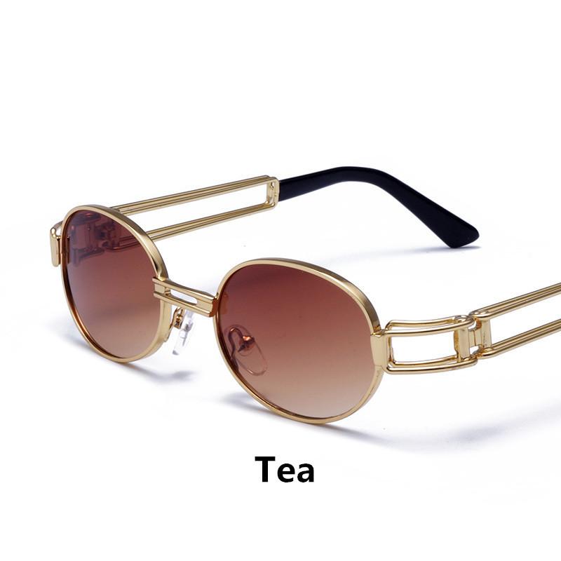 Винтажные солнцезащитные очки с металлической оправой оптом, линзы из поликарбоната, защита UV400, унисекс, стильные очки