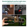 Icsee 9MP Wireless Three-Lens Camera with Triple Screen for Outdoor Monitoring