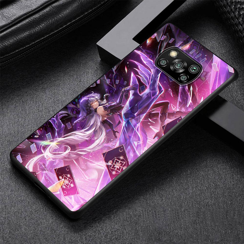 Блестящий чехол с черным лебедем и звездой для Xiaomi Poco M5s X3 NFC X5 F3 M4 M3 Pro, черный силиконовый мягкий чехол для телефона