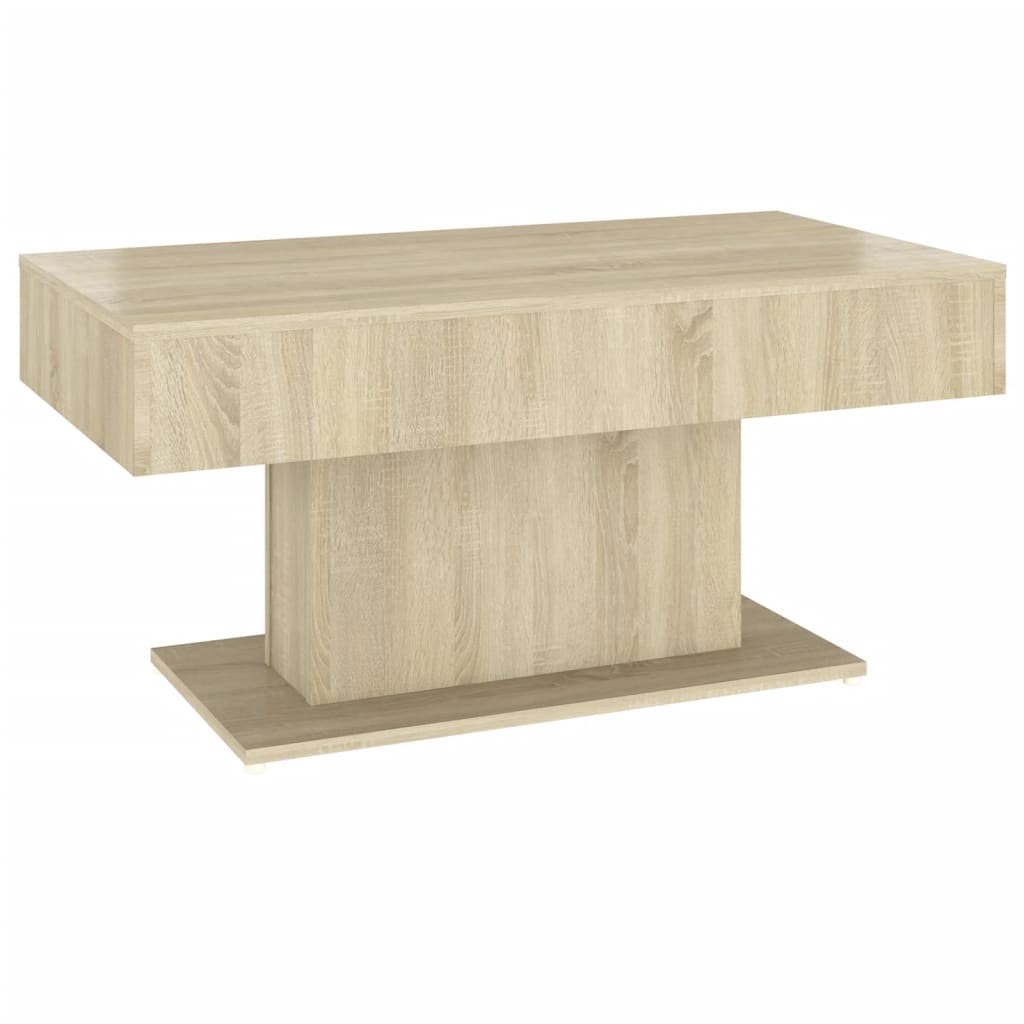 Coffee Table Sonoma Oak 96x50x45 cm Wood Based Material