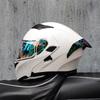 ORZ New DOT Quality Double Lens Flip Helmet Abs Full Face Motorcycle Off Road Motorcycle Racing Helmet Personalized Tail Wing