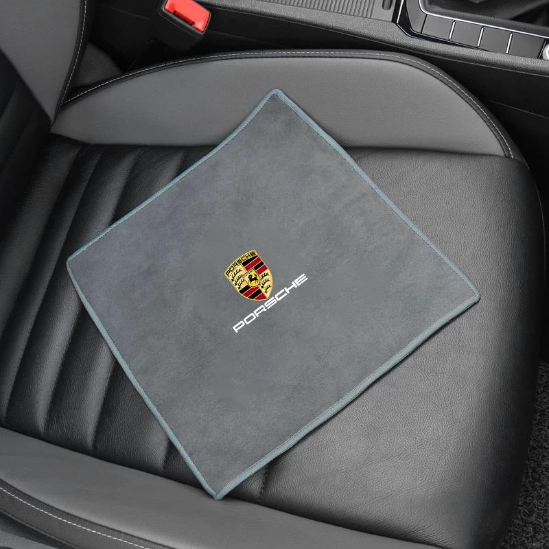 Микрофибровая полотенце для мытья автомобиля Автомобильная чистящая сушащая салфетка Салфетка для ухода Для Porsche Cayenne Panamera Macan 911 Boxster Cayman Pajun