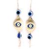 [L5128] - Silver Blue 'Fatma' Designer Earrings