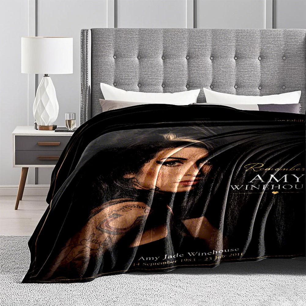 Amy Winehouse Tribute Blanket for all seasons blanket lunch break throw gift