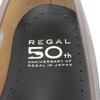 Безупречные туфли REGAL из кожи, 50-летний юбилей, лоферы с пряжкой-коброй, серые, мужские, 25.5, Б/У
