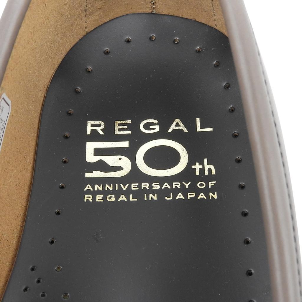 Безупречные туфли REGAL из кожи, 50-летний юбилей, лоферы с пряжкой-коброй, серые, мужские, 25.5, Б/У