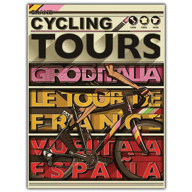 Solid Wood Frame Biker Race Nordic Fashion Art Poster Picture Color Canvas Painting Print Art Wall Decortion Mural Modern Home Room Decor Gift