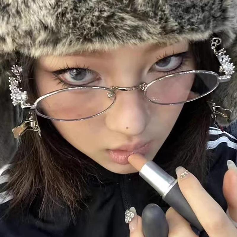 Модные маленькие квадратные очки в оправе для женщин, металлические анти-синие очки Bayonetta, японские мужские ретро-модные очки для чтения Y2K