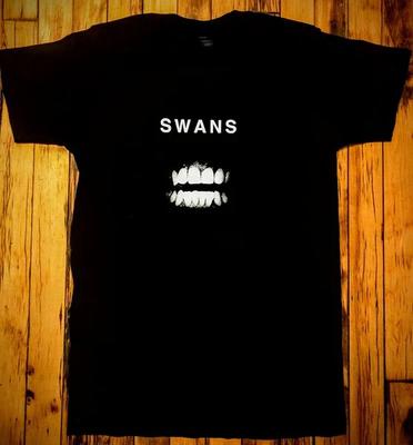 SWANS - TEETH Черный Хлопок Все размеры S-5XL Футболка DM679 Унисекс Футболка