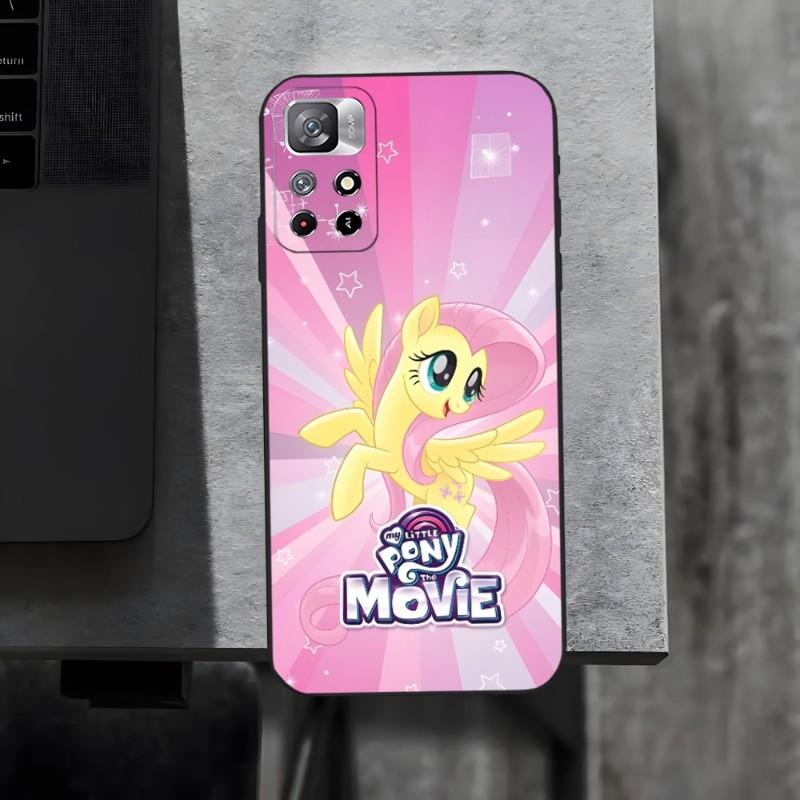 My L-Little P-Pony Phone Case For Xiaomi 13 12 11 9 Ultra Redmi Note 10 Lite POCO M4 M3 Pro Plus Black Soft Cover