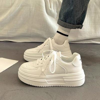 Daddy Shoes Женская весенняя новая обувь Ins Tide Белые туфли Белые туфли Женские спортивные и развлекательные туфли для сноуборда