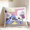 RRegular Show Pillow Cover  Vintage Pillow Case For Living Room Bed Chair Comfy Pillowcases Birthday Gift