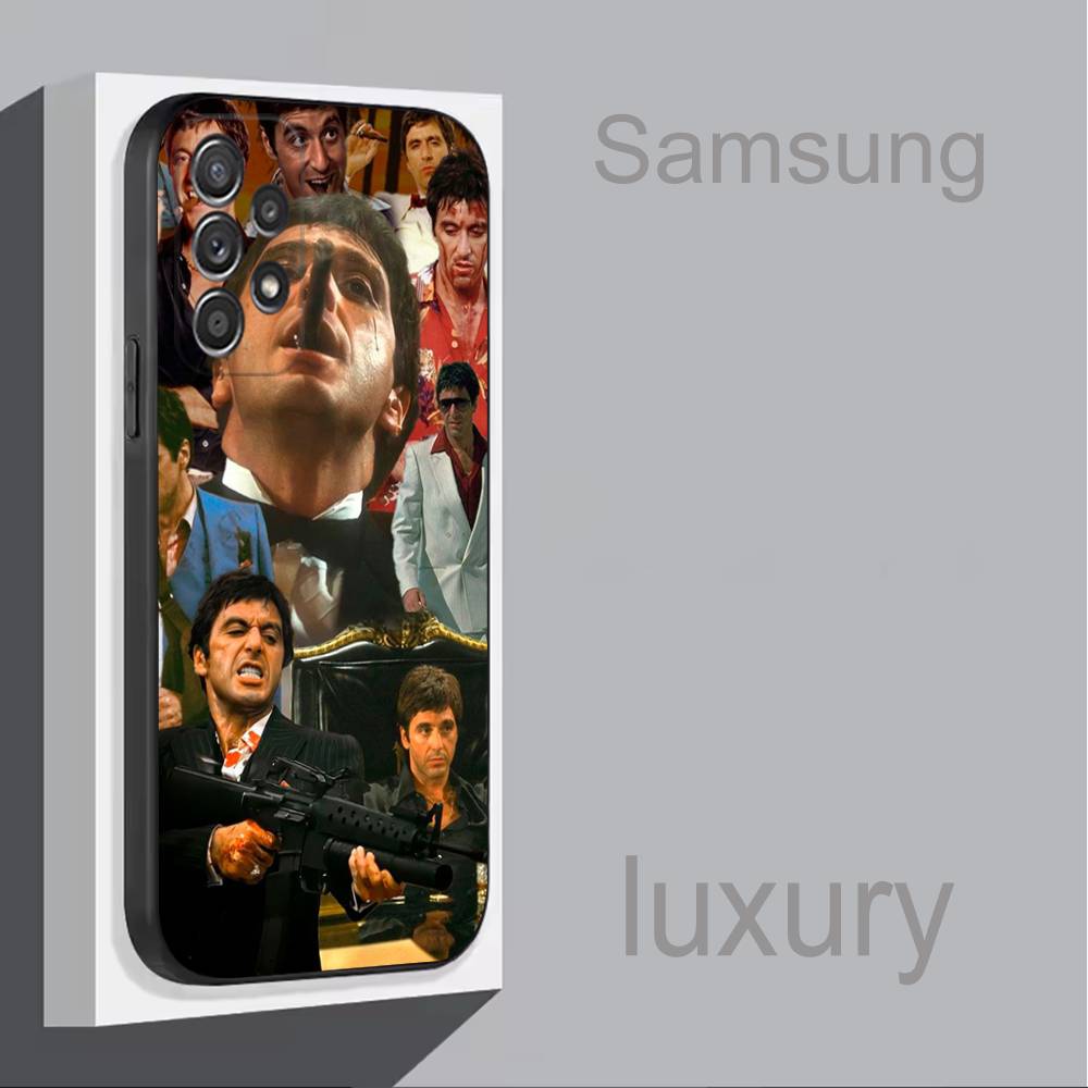 Film S-Scarface-s M-Montana For Samsung S 25,24,23,22,30,21,10,9,Ultra,Plus,Lite,FE,4,5G Black Soft Case Phone Case