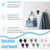 Suction Cup Hooks, Removable Vacuum Suction Cup Hooks Clear Suction Cup Hanger Powerful Vacuum Suction Hanger Heavy Duty Suction Shower Hook For