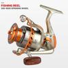Рыболовная катушка серии 1000-9000, передаточное число 5,2:1Металлический алюминиевый сплав с боковой сменой деревянной ручкой, рыболовный инструмент