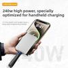 Кабели для передачи данных FPC 40 Гбит/с 240 Вт Кабель для быстрой зарядки USB4 Кабель для передачи данных USB C на Type C Портативный кабель-брелок для Xiaomi POCO IPhone 16
