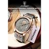 POEDAGAR Top Original Men Watch Chronograph Waterproof Date Quartz Luxury Watches Stainless Stain Business Male Wristwatch