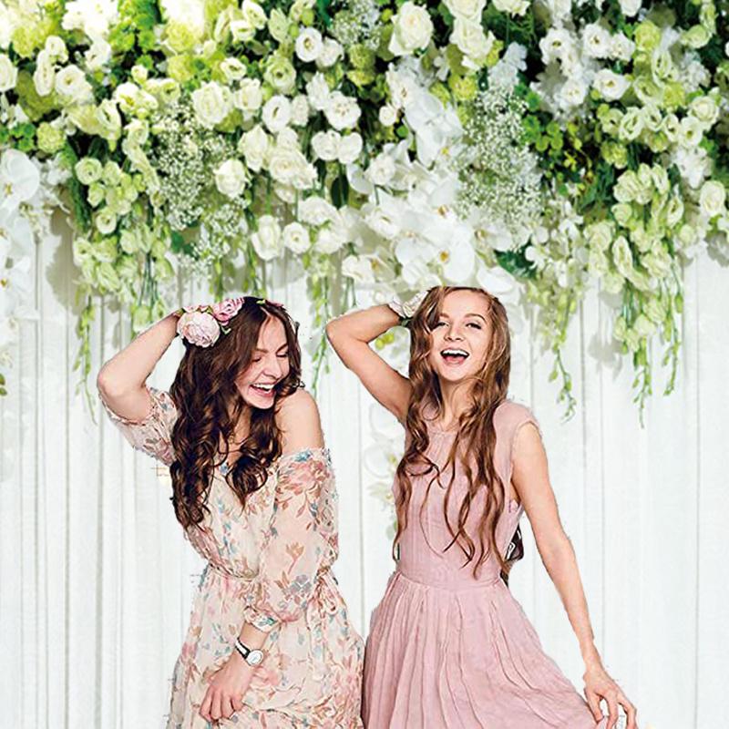 Цветок Роза Фон Занавес Цветочный 3D Свадьба День Рождения Фон Реквизит