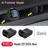 Адаптер освежителя воздуха для Tesla Model Y Juniper Model 3 2025 2026 Аксессуары Зажим для ароматерапии на воздуховод автомобиля Зажим для дефлектора автомобиля