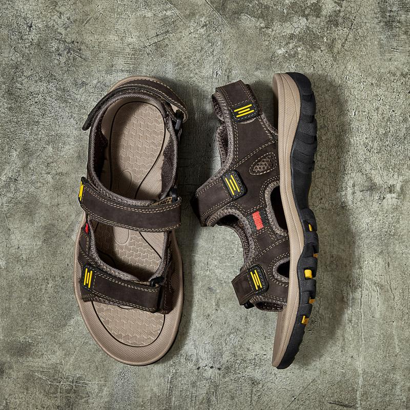 Мужские летние пляжные сандалии, обувь для прогулок, мужские сандалии, размеры 38-48