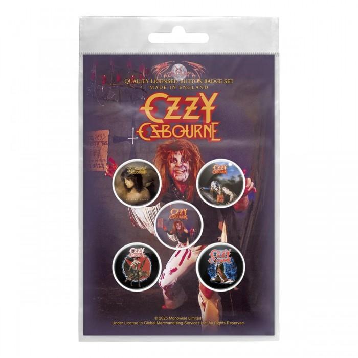 Ozzy Osbourne Diary Of A Madman Button Badge (Pack of 5)