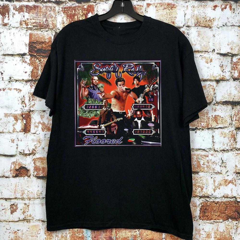 Sugar Ray Band Floored Album Black Cotton T Shirt Full Size S5XL QT1693 Unisex T-Shirt