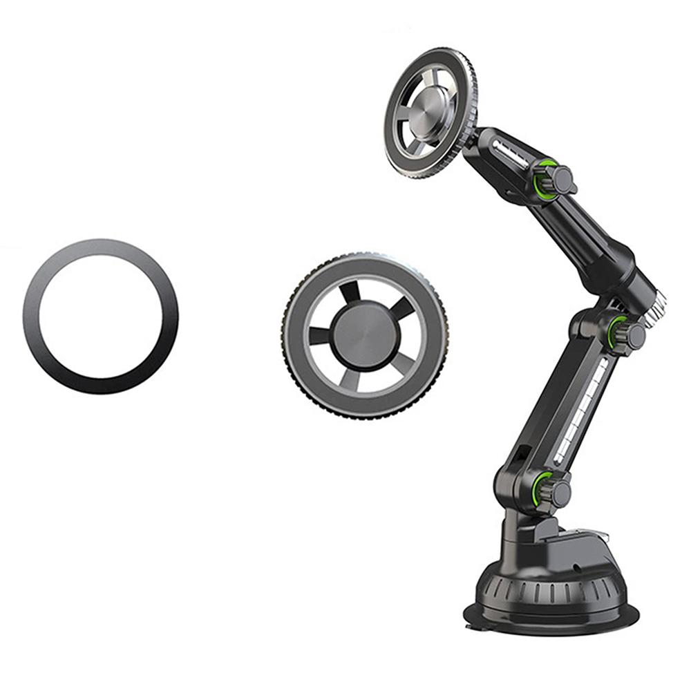 XWJ-JX04 360 Degree Rotation Magnetic Car Mount Suction Cup Base Long Arm Phone Holder for Dashboard Windshield