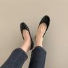 Gomvely Ribbon Enamel Pumps 4.5cm  3 Colors 