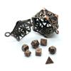 1 набор DND Hollow Metal Dice Keyring 20-гранный многогранный брелок для игры в РПГ