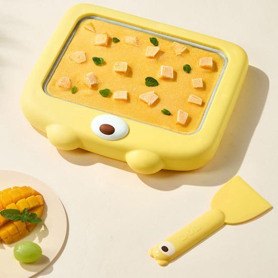 Ручная машина для приготовления мороженого, неэлектрическая машина для приготовления йогурта и щербета со скребком, портативный инструмент для приготовления десертов для детей и семейного отдыха, экологически чистый