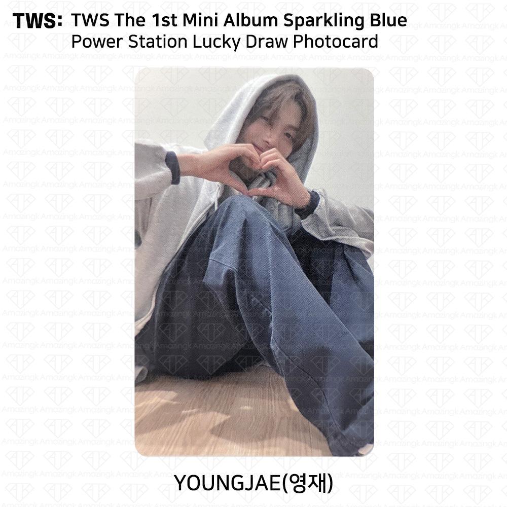 TWS Первый мини-альбом «Сверкающая синяя электростанция» Luckydraw, фотокарточка KPOP