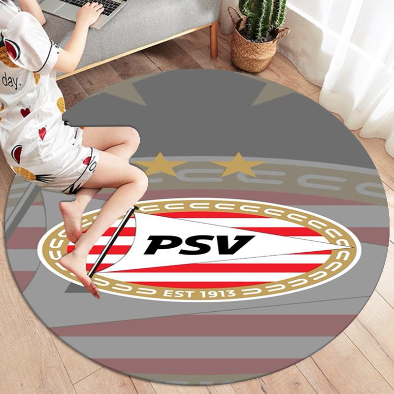 Круглый ковер Philips Sport Vereniging, Ковер для гостиной, спальни, дивана, игровой комнаты, Нескользящий коврик для пола