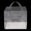 50Pcs Disposable Clear Cake Boxes with Lids, 6x6inch Food-Grade PET Plastic Bakery Packaging for Cake Cookie Pastry