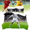 Printing Digital Football Bed Set Single Double King Duvet Cover Pillowcase