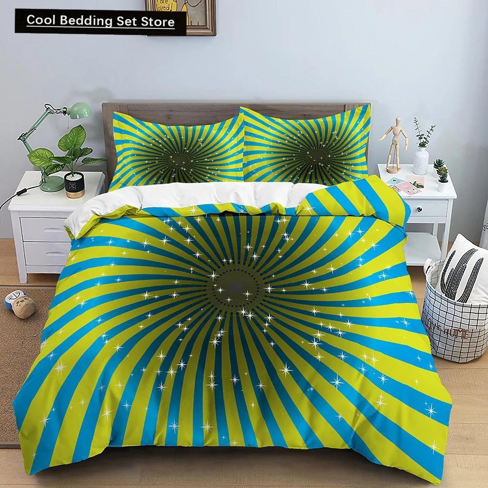 Комплект постельного белья Abstract Psychedelic Mystic, пододеяльник, наволочка, пододеяльник, двуспальная кровать размера King, молодежное одеяло из полиэстера