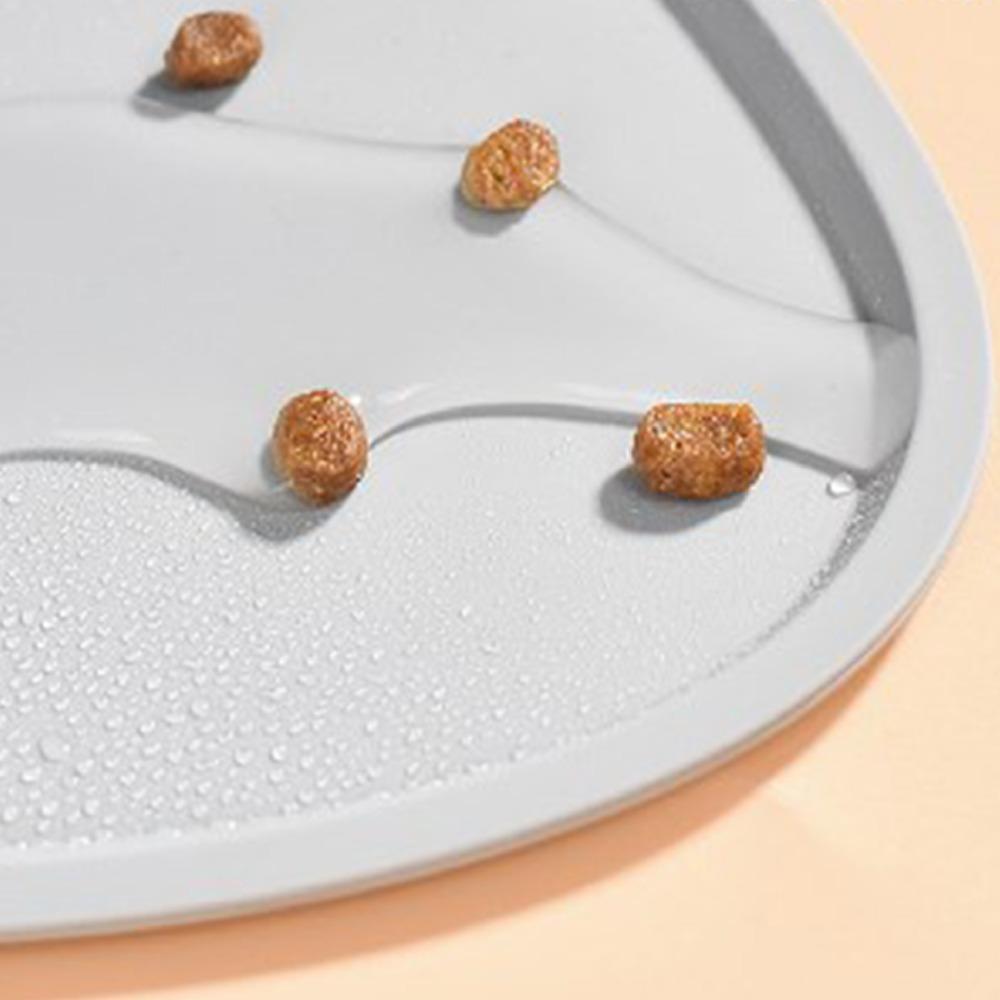 Soft Anti Slip Silicone Pet Food Mat Spill Proof Feeding Mat Convenient Cat Bowl Mat Indoor Floor