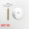 10Pcs Bird Perches Fitting Screws Nut Kits M5*30 for Rack Exercise Platform