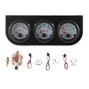 Universal Car Triple Gauge Kit Water Temp+Volts+Oil Pressure Meter 52mm Instrument