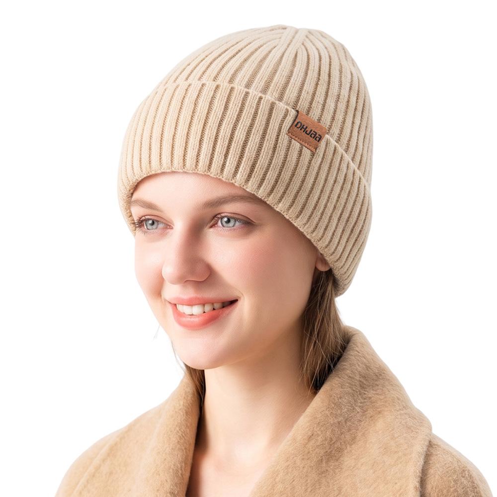Knitted Beanie for Men Women Winter Double-Layer Thermal Outdoor Cycling Windproof Ski Cap