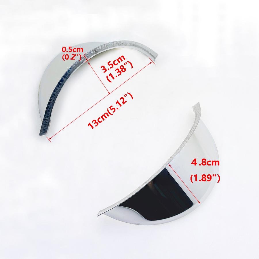 Motorbike Rainproof Headlamp Cover for Benelli Vespa Triumph Chrome Metal Motorcycle Headlight Visor Universal Scooter