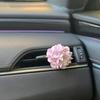 Автомобильный ароматизатор с зажимом-цветком, воздухораспределитель для автомобиля, ароматизатор с ароматом персика, аксессуары для украшения автомобиля, свежий воздух