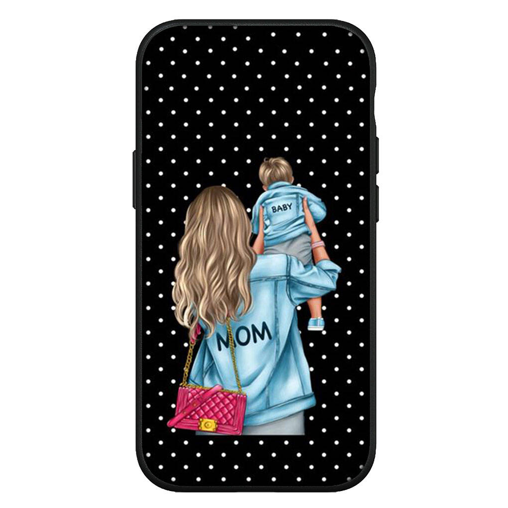Чехол для iPhone 17 16 15 Xiaomi Poco Redmi Note 14 13 12 11 Pro Max Samsung Galaxy S25 S24 S23 OPPO Huawei Девочка Мама Семья Мальчик Женщина Чехол для телефона